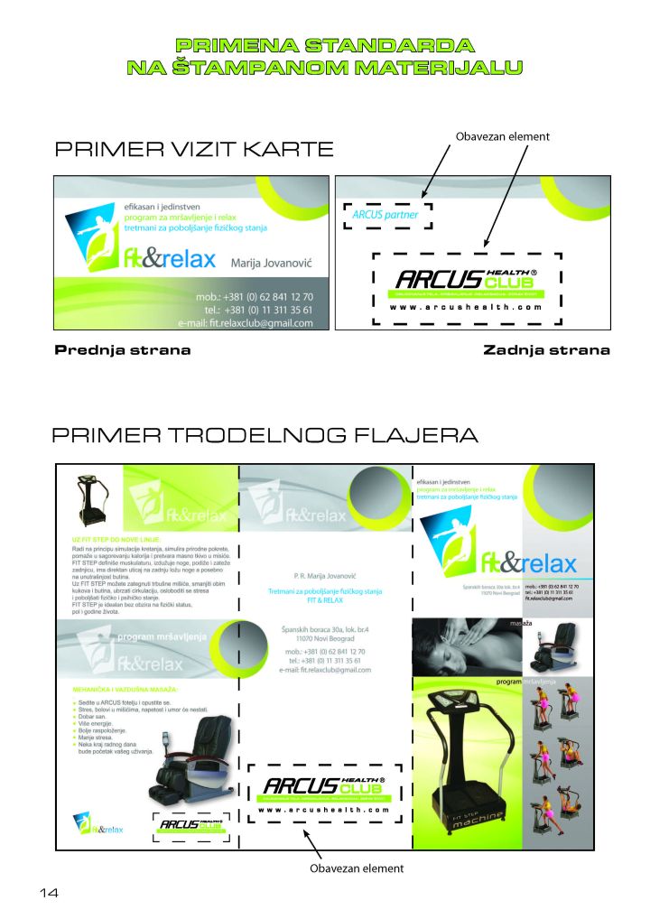 Primena standarda na štampani materijal